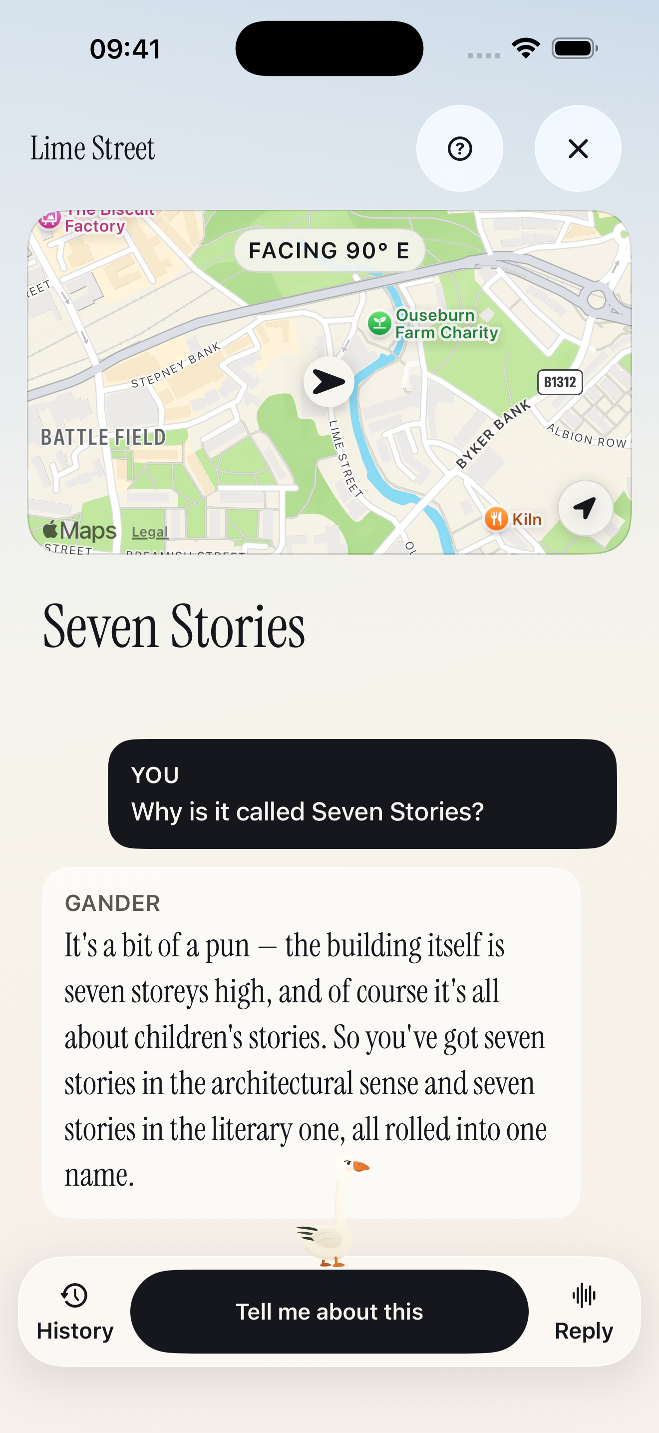 A real Free Walk question and answer about Seven Stories in Ouseburn